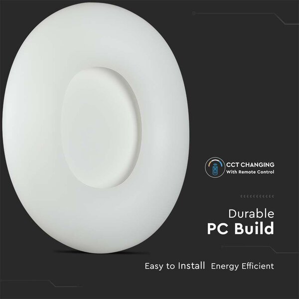 V-TAC 78W mennyezeti designer LED lámpa változtatható színhőmérséklet, 105 Lm/W - SKU 213969