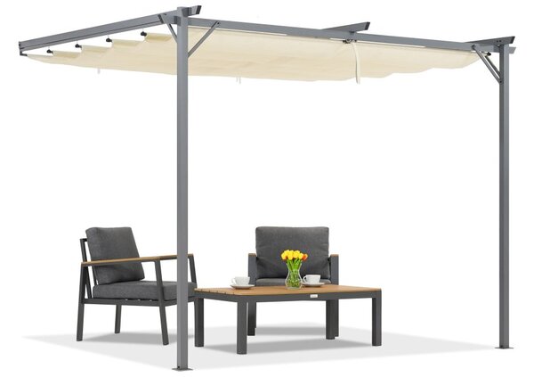 Santana krémszínű terasz előtető 3x3m Garden Point