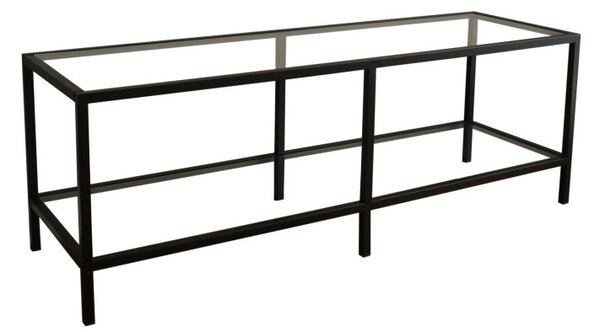 TV-állvány, fekete, 130 cm