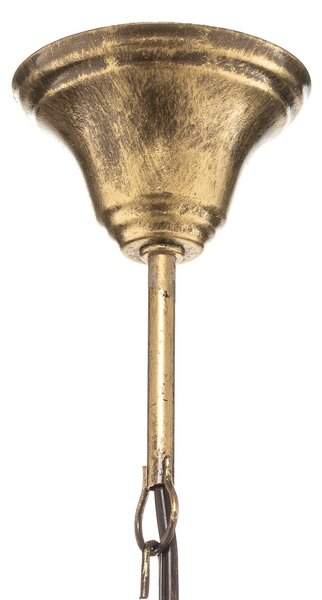 EMIBIG LIGHTING Csillár Tori 6, 6 izzós, arany, dimmelhető, Sárgaréz / arany, Nappali / Étkező, fém, Antik