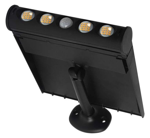 V-TAC 8in1 napelemes 8W LED lámpa, mozgásérzékelővel, meleg fehér - SKU 6844