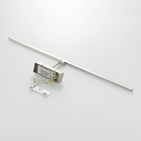 Lucande LED-es képvilágító lámpa Thibaud, 84 cm, nikkel, alumínium, Alu / szürke / cink, Nappali / Étkező, fém, Modern