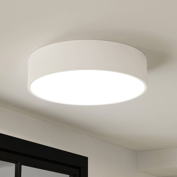 Arcchio LED mennyezeti lámpa Noabelle, Ø 40 cm, fehér, fém, dimmelhető, Fehér / opál, Konyha, fém, Modern