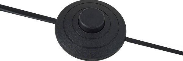 Lindby Nanika álló világítás, 3 izzós, fekete/arany, 200 cm, E27, Fekete, Nappali / Étkező, fém, Modern