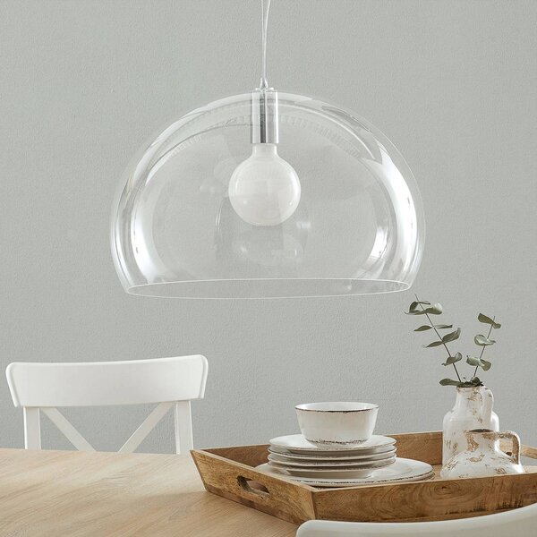 Kartell FL/Y - LED függő lámpa, átlátszó, dimmelhető, Tiszta / átlátszó, Nappali / Étkező, Műanyag, Dizájn