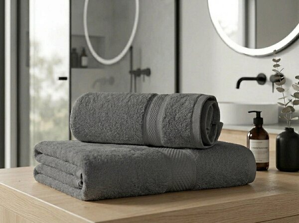 CLARYSSE ELEGANCE törölköző 60x110 cm szürke, 100% pamut