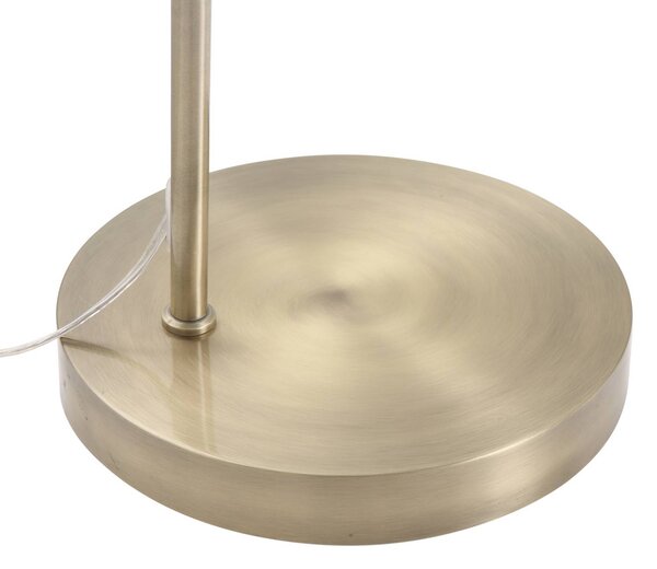 Lindby Lennart íves állólámpa, antik sárgaréz, fém 183 cm, Bronz / antik sárgaréz, Nappali / Étkező, fém, Modern