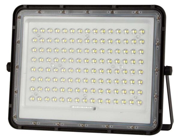 V-TAC 16000mAh napelemes LED reflektor 20W hideg fehér, 1800 Lumen, fekete házzal - SKU 7827