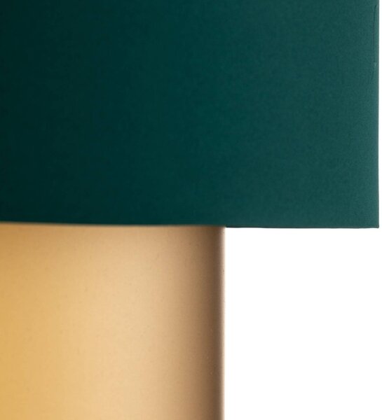 Maco Design Dorina függőlámpa, zöld/arany Ø 60cm, dimmelhető, Zöld, Nappali / Étkező, Műanyag, Modern