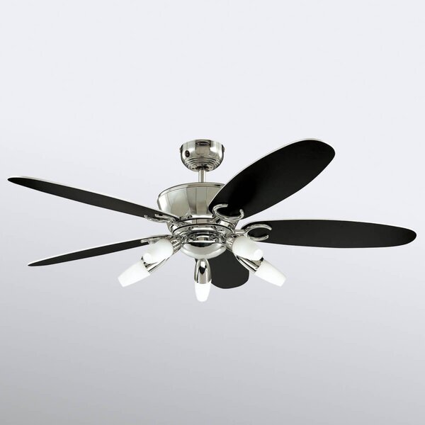 Westinghouse Arius mennyezeti ventilátor világítással, távirányítóval, Fekete, Nappali / Étkező, fém, Modern