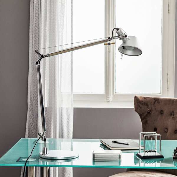 Artemide Tolomeo Tavolo - designer asztali világítás, Alu / szürke / cink, Dolgozószoba / Iroda, Alumínium, Dizájn