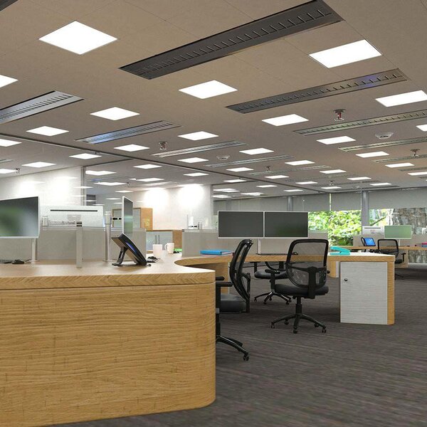 V-TAC 2in1 LED panel természetes fehér 36W 60 x 60cm, 110 Lm/W - SKU 638011