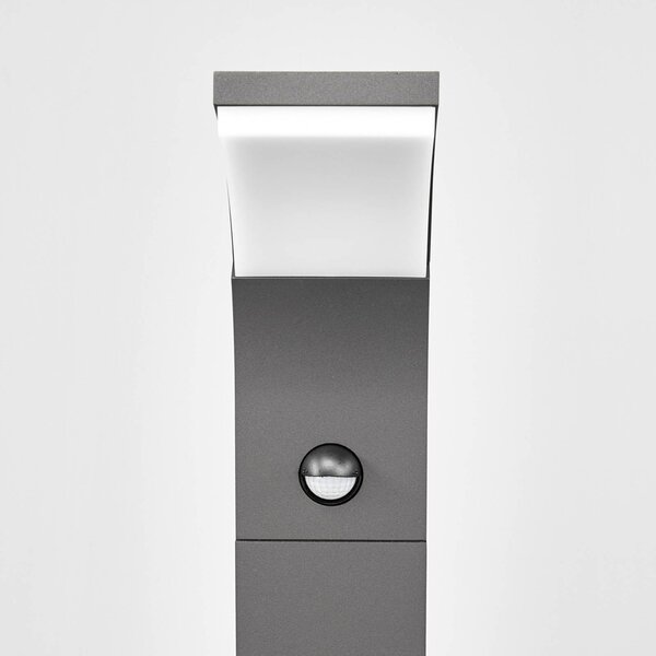 Lucande Timm LED ösvény lámpa, érzékelő, 60 cm, antracit, IP54, Fekete, Alumínium, Modern