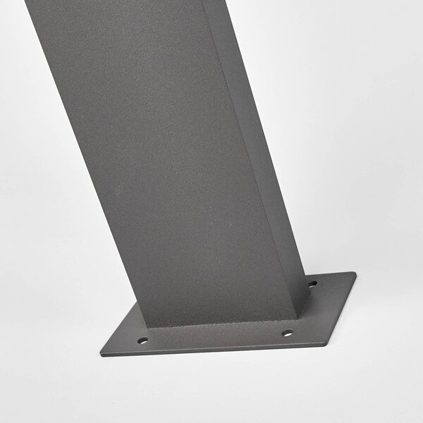 Lucande Timm LED ösvény lámpa, érzékelő, 60 cm, antracit, IP54, Fekete, Alumínium, Modern