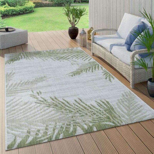 Kültéri-szőnyeg Pálma-dizájn bézs zöld, modell 20537, 80x150cm