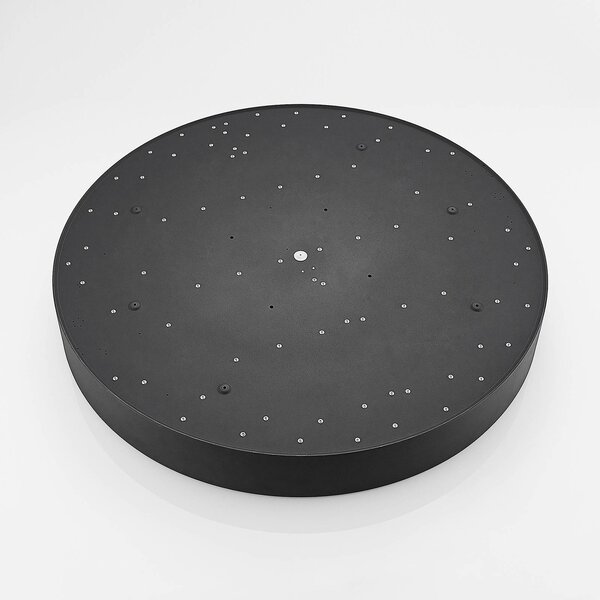 Arcchio LED mennyezeti lámpa Noabelle, Ø 80 cm, fekete, fém, dimmelhető, Fekete, Konyha, fém, Modern