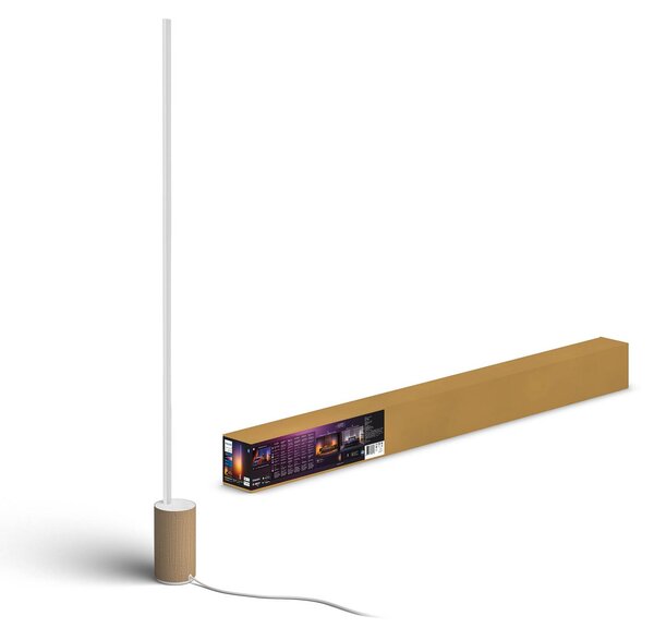 Philips Hue Gradient Signe Oak LED állólámpa, dimmelhető, Világos fa, Nappali / Étkező, Fa, Modern