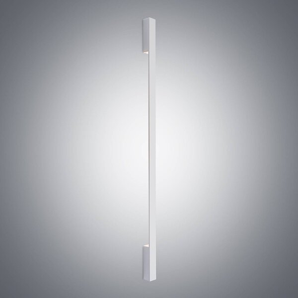 Arcchio LED fali lámpa Ivano, 130 cm, fehér, alumínium, Fehér / opál, Folyosó, Alumínium, Modern