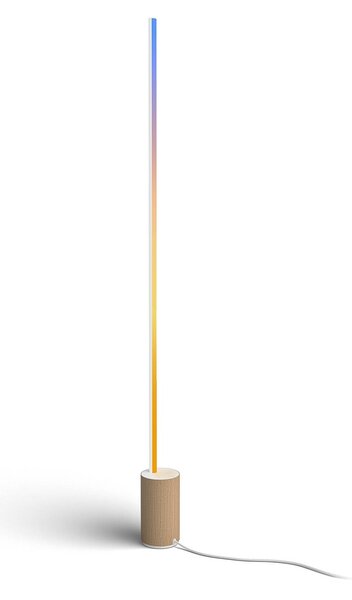 Philips Hue Gradient Signe Oak LED állólámpa, dimmelhető, Világos fa, Nappali / Étkező, Fa, Modern