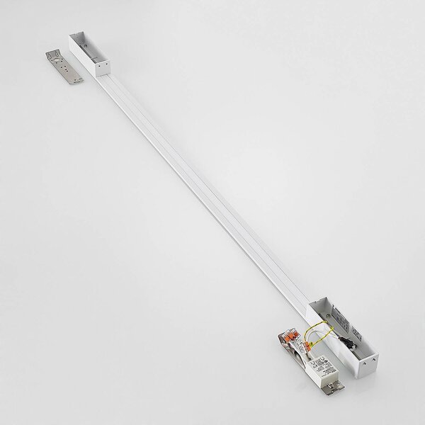 Arcchio LED fali lámpa Ivano, 130 cm, fehér, alumínium, Fehér / opál, Folyosó, Alumínium, Modern
