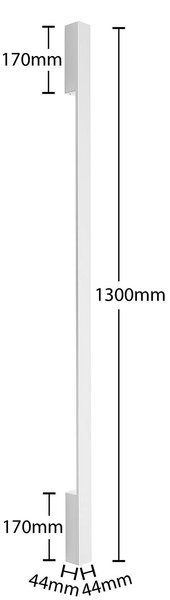 Arcchio LED fali lámpa Ivano, 130 cm, fehér, alumínium, Fehér / opál, Folyosó, Alumínium, Modern