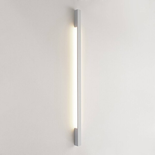 Arcchio LED fali lámpa Ivano, 130 cm, fehér, alumínium, Fehér / opál, Folyosó, Alumínium, Modern