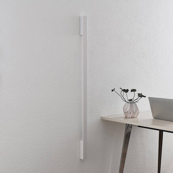 Arcchio LED fali lámpa Ivano, 130 cm, fehér, alumínium, Fehér / opál, Folyosó, Alumínium, Modern