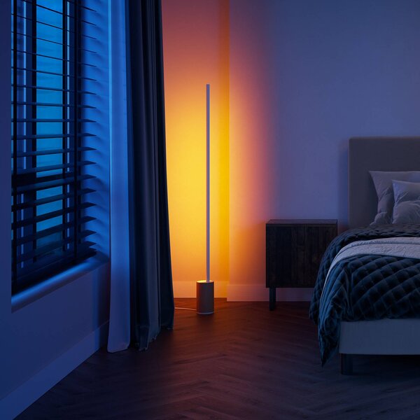 Philips Hue Gradient Signe Oak LED állólámpa, dimmelhető, Világos fa, Nappali / Étkező, Fa, Modern