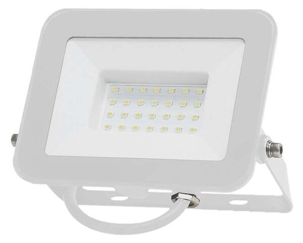 V-TAC SP-széria LED reflektor 30W hideg fehér, fehér ház - SKU 10025