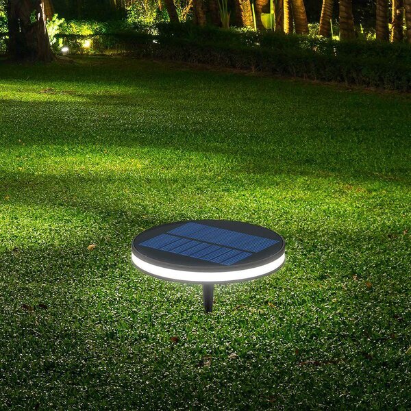 V-TAC napelemes 1.8W leszúrható LED lámpatest, meleg fehér, IP54 - SKU 23015