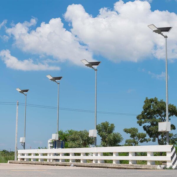 V-TAC Napelemes utcai térvilágító, 2500 Lumen, természetes fehér, Bridgelux SMD LED - SKU 10224