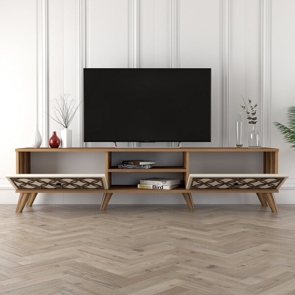 Class TV-állvány, dió-krém, 180 cm – TR845HCT3010