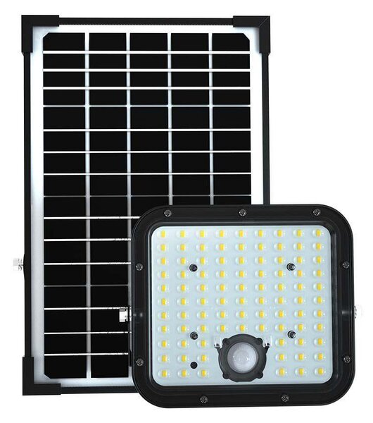 V-TAC napelemes reflektor mozgásérzékelővel, 4800 Lumen, hideg fehér - SKU 10311