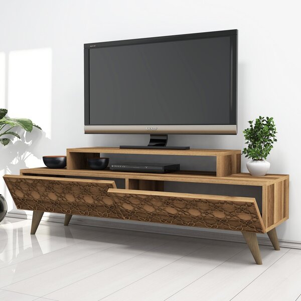 City TV-állvány, dió, 140 cm – TR845HCT3018