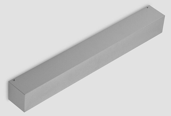 Lucande LED kültéri falilámpa Lengo, 50 cm, ezüst, lefelé irányuló, 3000 K, Alu / szürke / cink, Alumínium, Modern