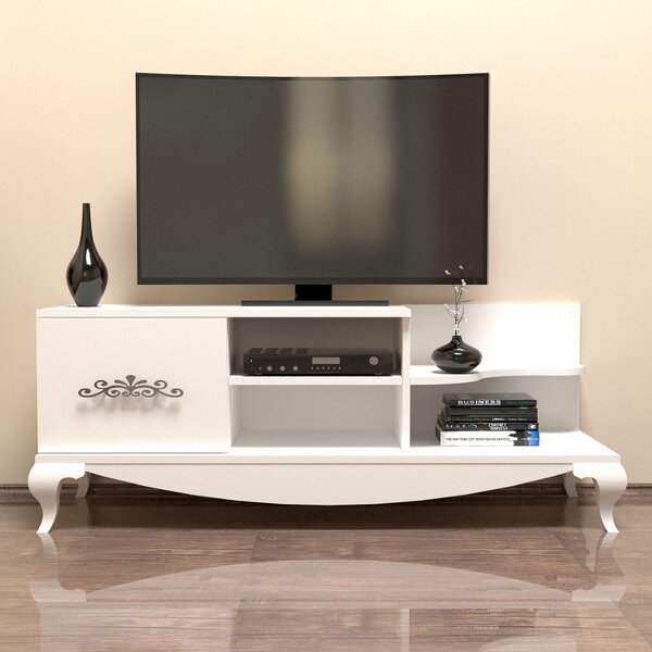 Sultan TV-állvány, fehér, 130 cm