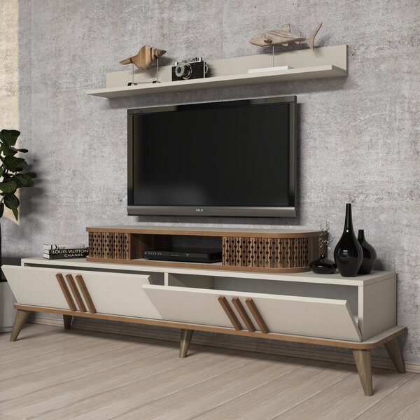 Eylül TV-állvány, krém, 168 cm