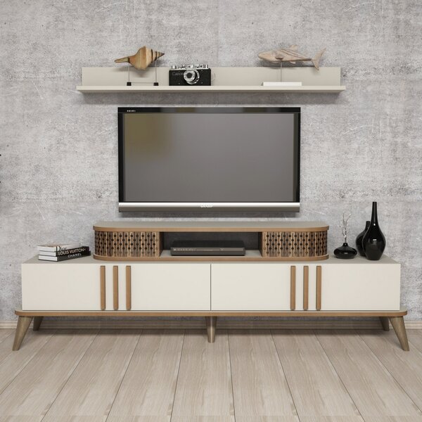 Eylül TV-állvány, krém, 168 cm
