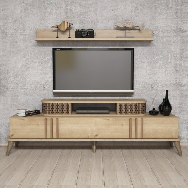 Eylül TV-állvány, tölgy, 168 cm