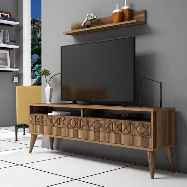 TV-állvány, dió, 150 cm – TR845HCT3081