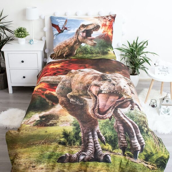 Jerry Fabrics Ágyneműhuzat Jurassic World - Jurassic World Volcano | 140 x 200 cm / 70 x 90 cm