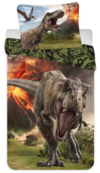 Jerry Fabrics Ágyneműhuzat Jurassic World - Jurassic World Volcano | 140 x 200 cm / 70 x 90 cm