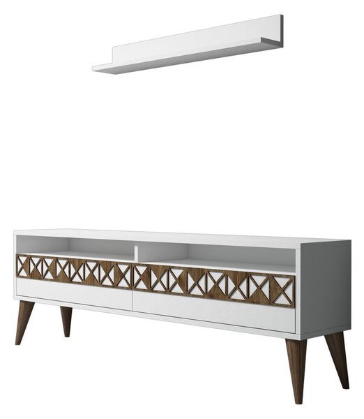 TV-állvány, fehér, 150 cm – TR845HCT3082