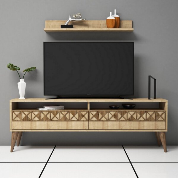 TV-állvány, tölgy, 150 cm