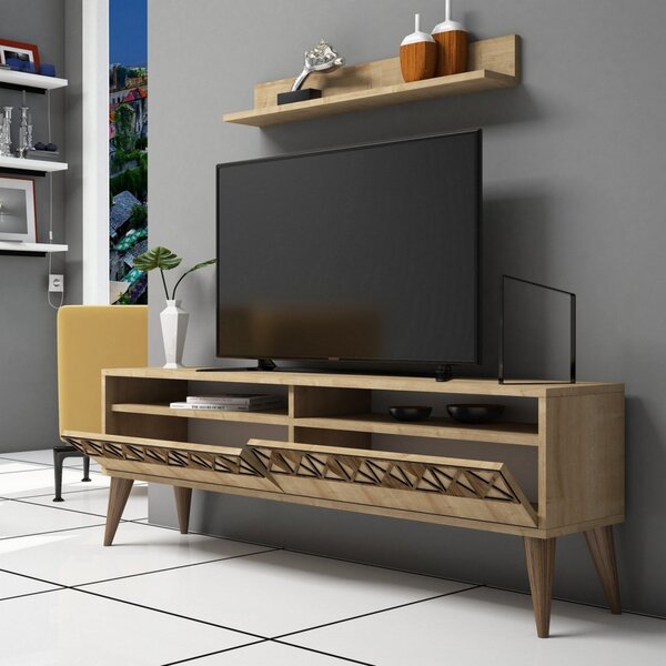 TV-állvány, tölgy, 150 cm