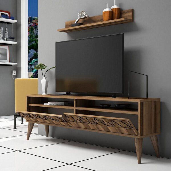 TV-állvány, dió, 150 cm – TR845HCT3081