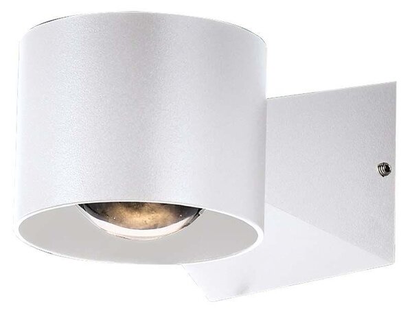 V-TAC 5W LED kétirányú fali lámpa, fehér házas, meleg fehér - SKU 10443
