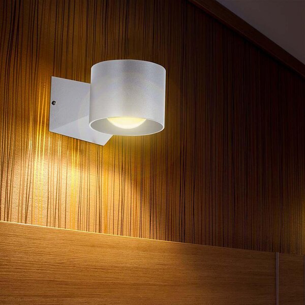 V-TAC 5W LED kétirányú fali lámpa, fehér házas, meleg fehér - SKU 10443