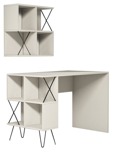 Extra íróasztal, krém, 120 cm – TR845HCT3824