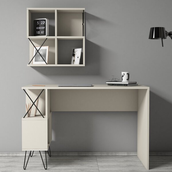 Extra íróasztal, krém, 120 cm – TR845HCT3824